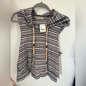 Free people tank with hood XL NWT
